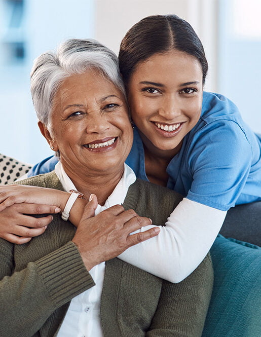 Two Women Embracing