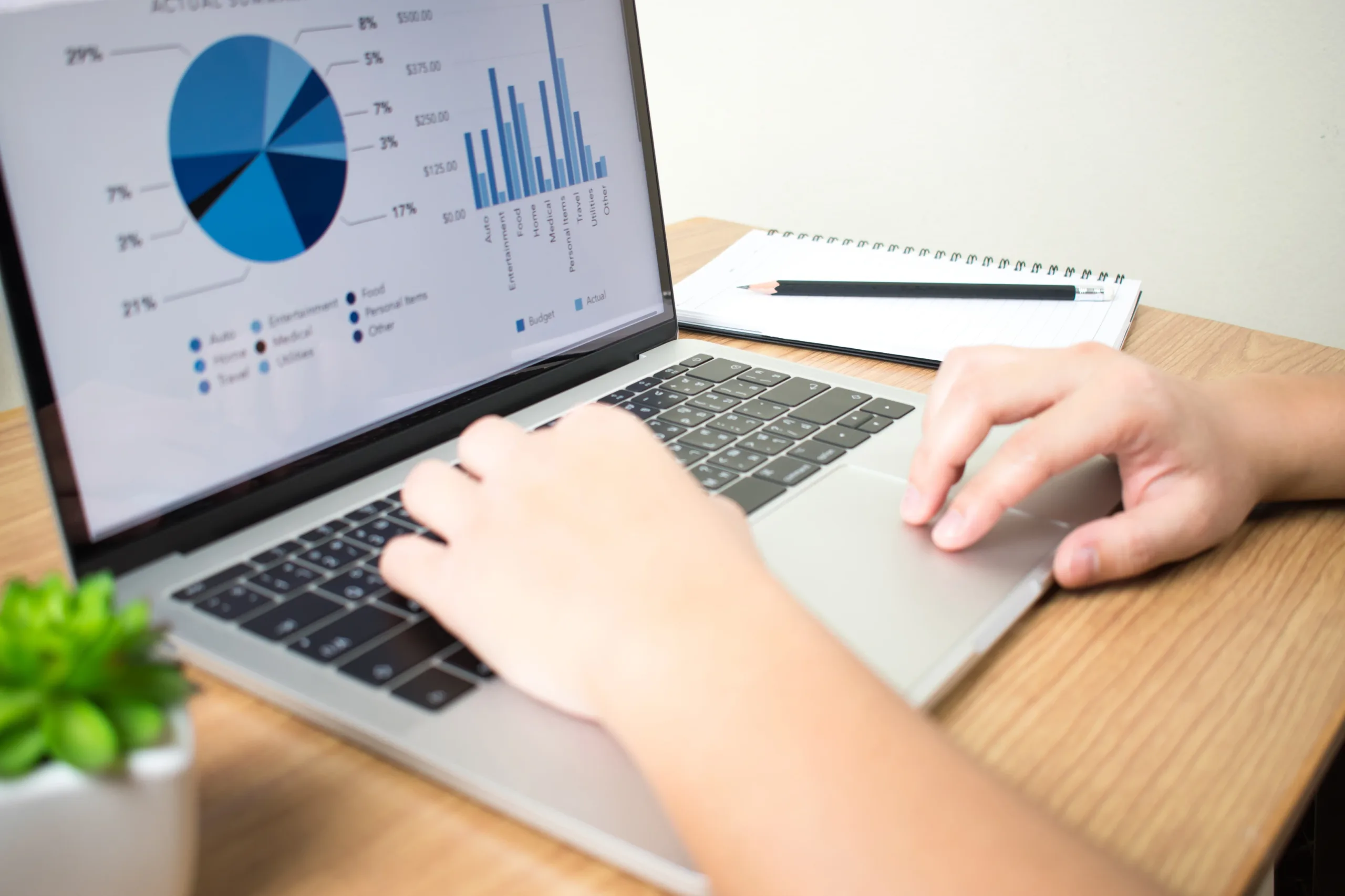 Homepage Laptop with Hand